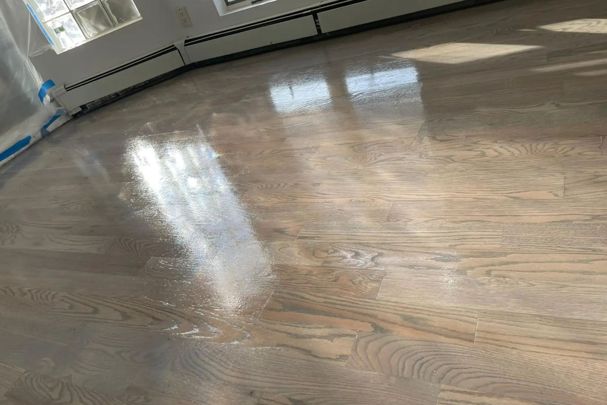 Natural Color to Classic Gray Wood Floors