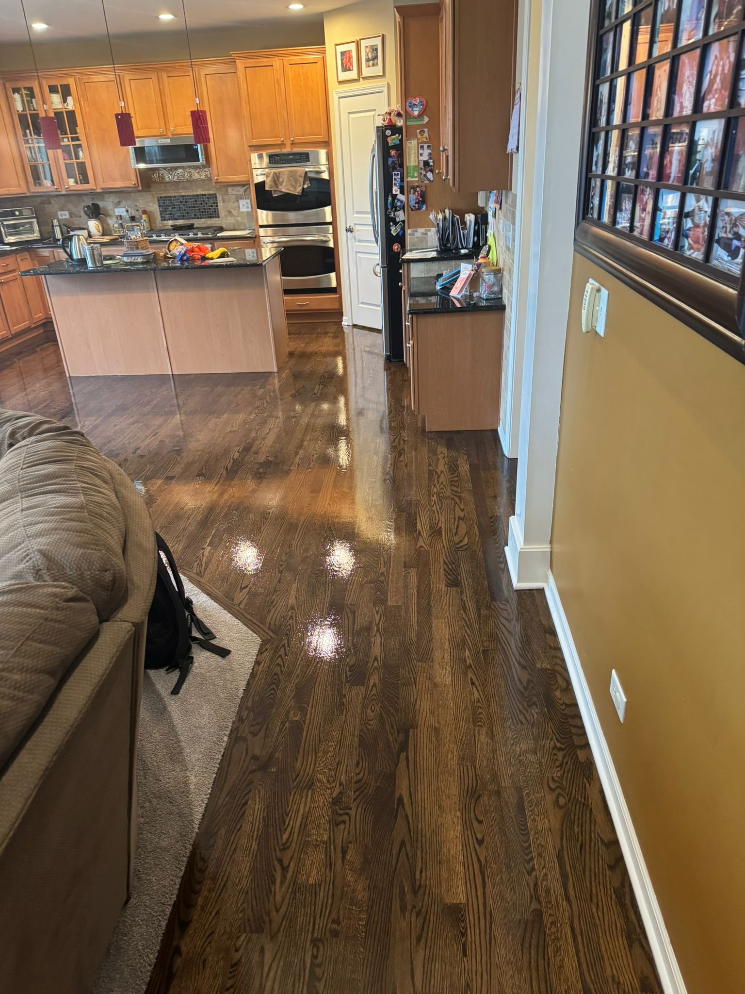 Laminate wood flooring