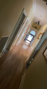 Commercial hardwood flooring installation