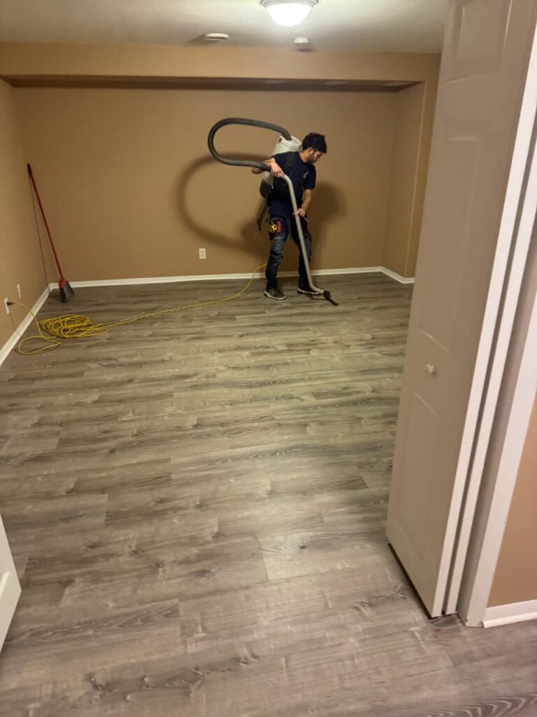Commercial vinyl flooring installation service