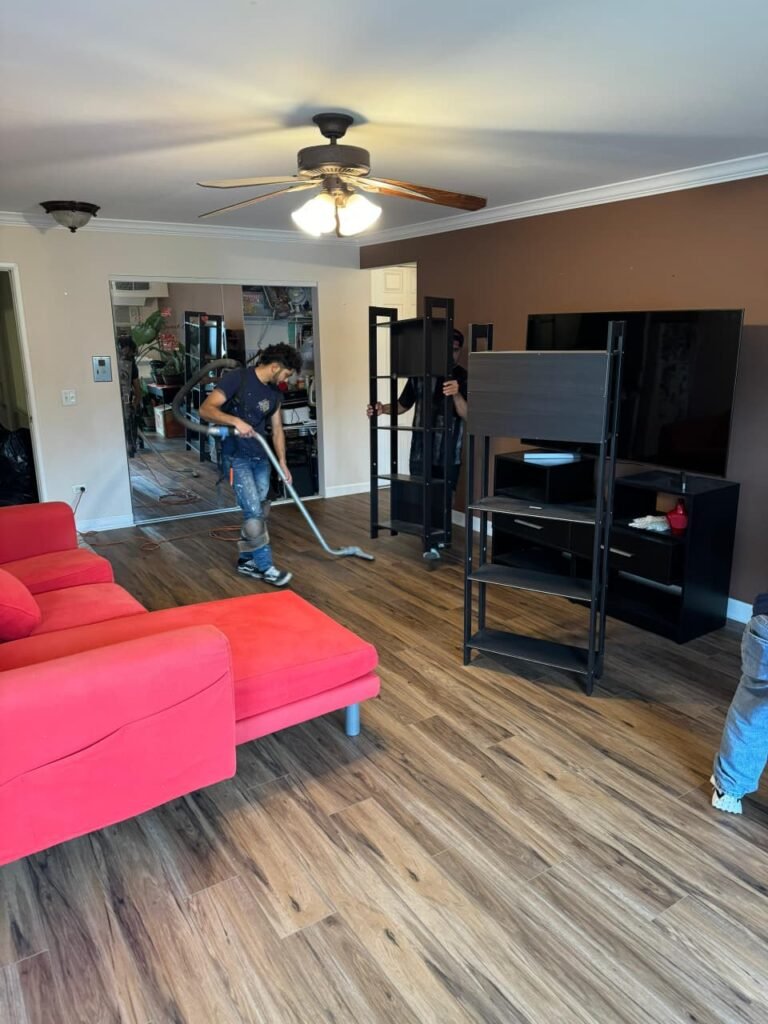 Commercial vinyl flooring installation service