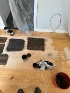 Custom wood stain service in Rockford IL for hardwood floors Image
