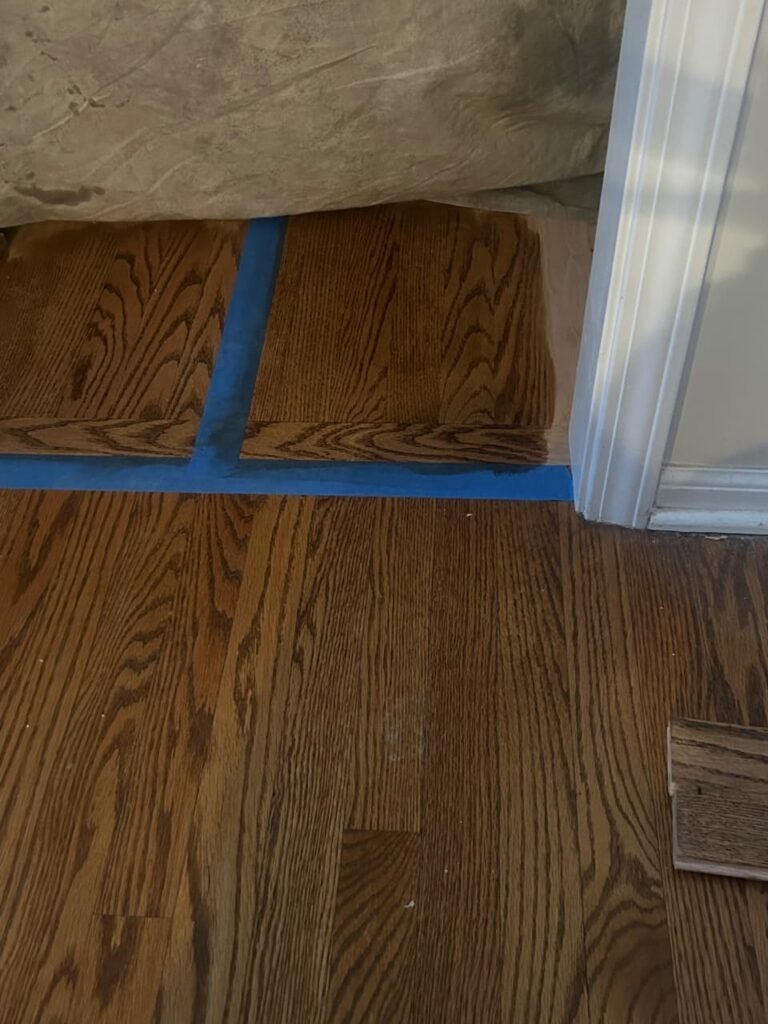 Custom wood stain service in Rockford IL for hardwood floors Image