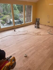 Professional hardwood floor installation in Rockford, IL
