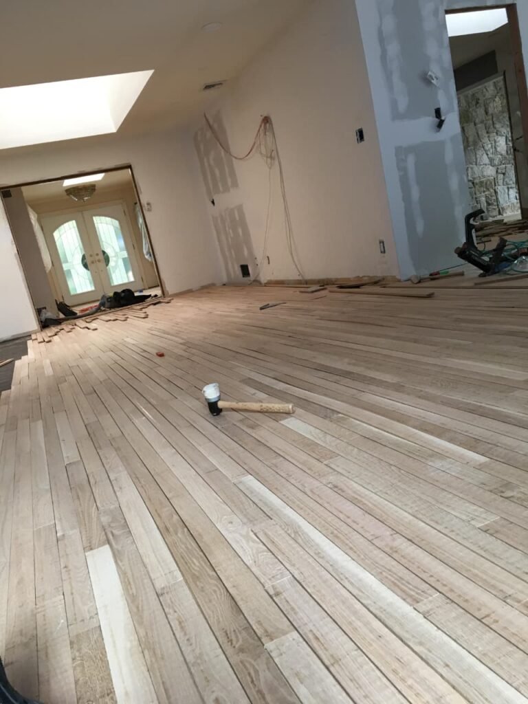 Professional hardwood floor installation in Rockford, IL