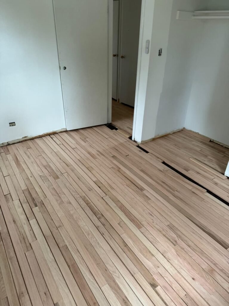 Professional hardwood floor installation in Rockford, IL