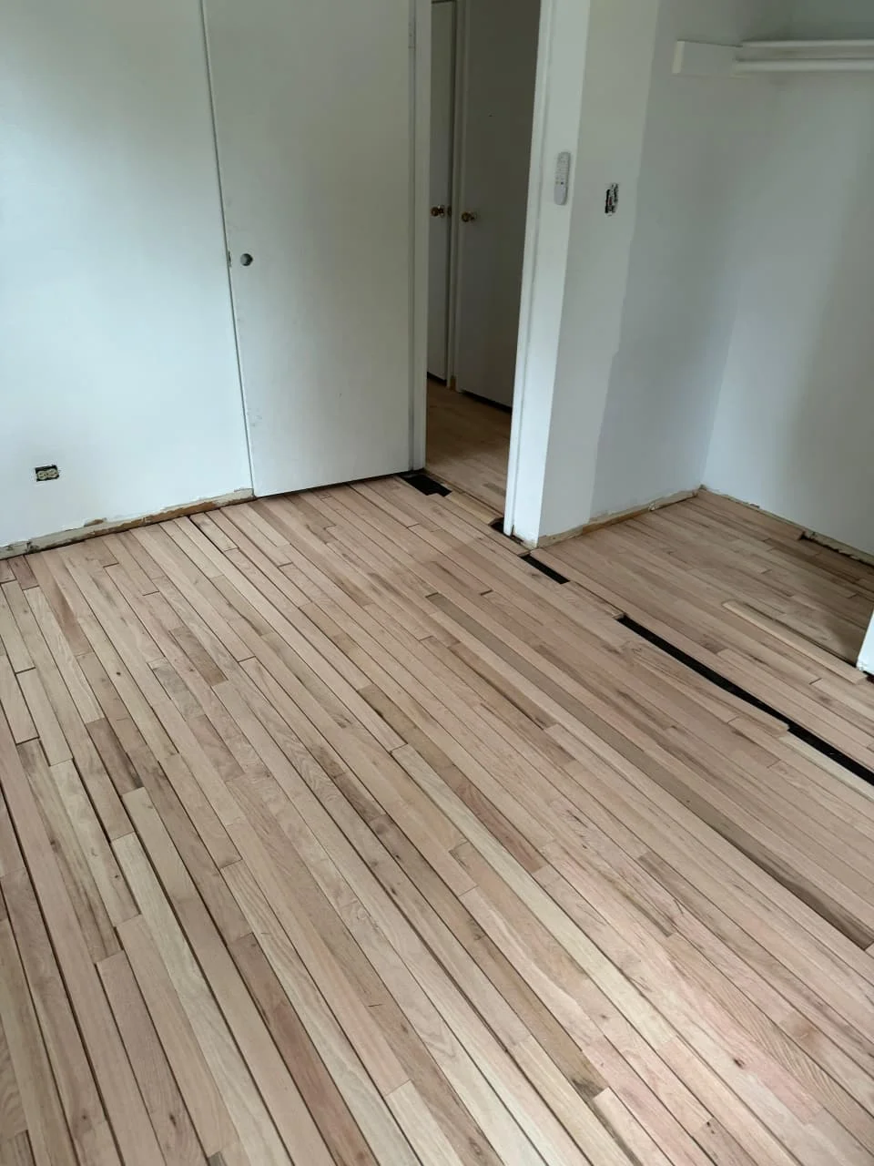 New hardwood floors — Cherry Valley, IL installation project