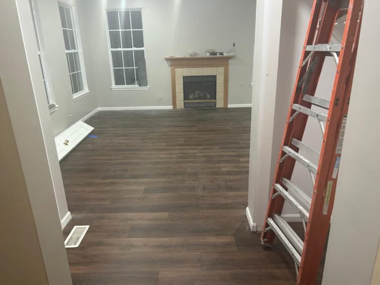 Modern laminate flooring installation in Rockford, IL