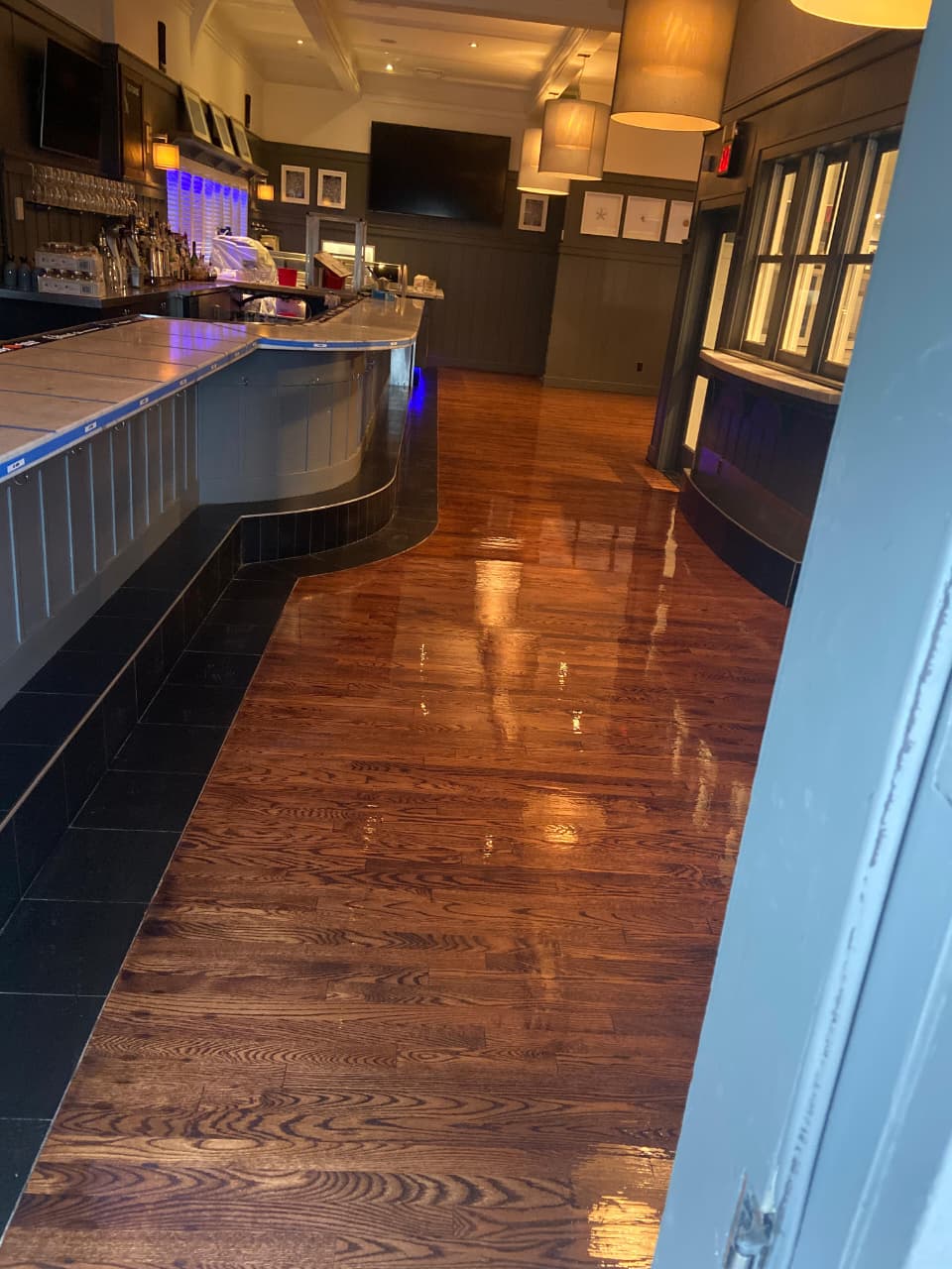 Floor refinishing project completed in Rockford, IL