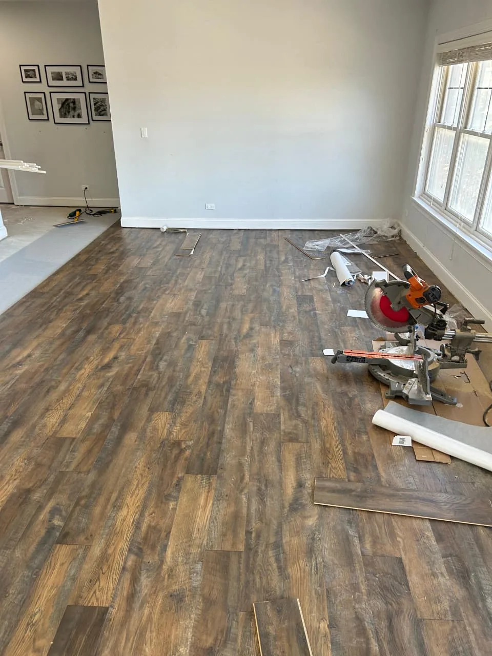 Luxury vinyl plank flooring installation in Rockford, IL — waterproof, durable LVP
