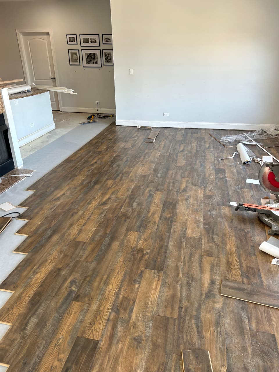Vinyl plank flooring installation by Ramos Wood Floors