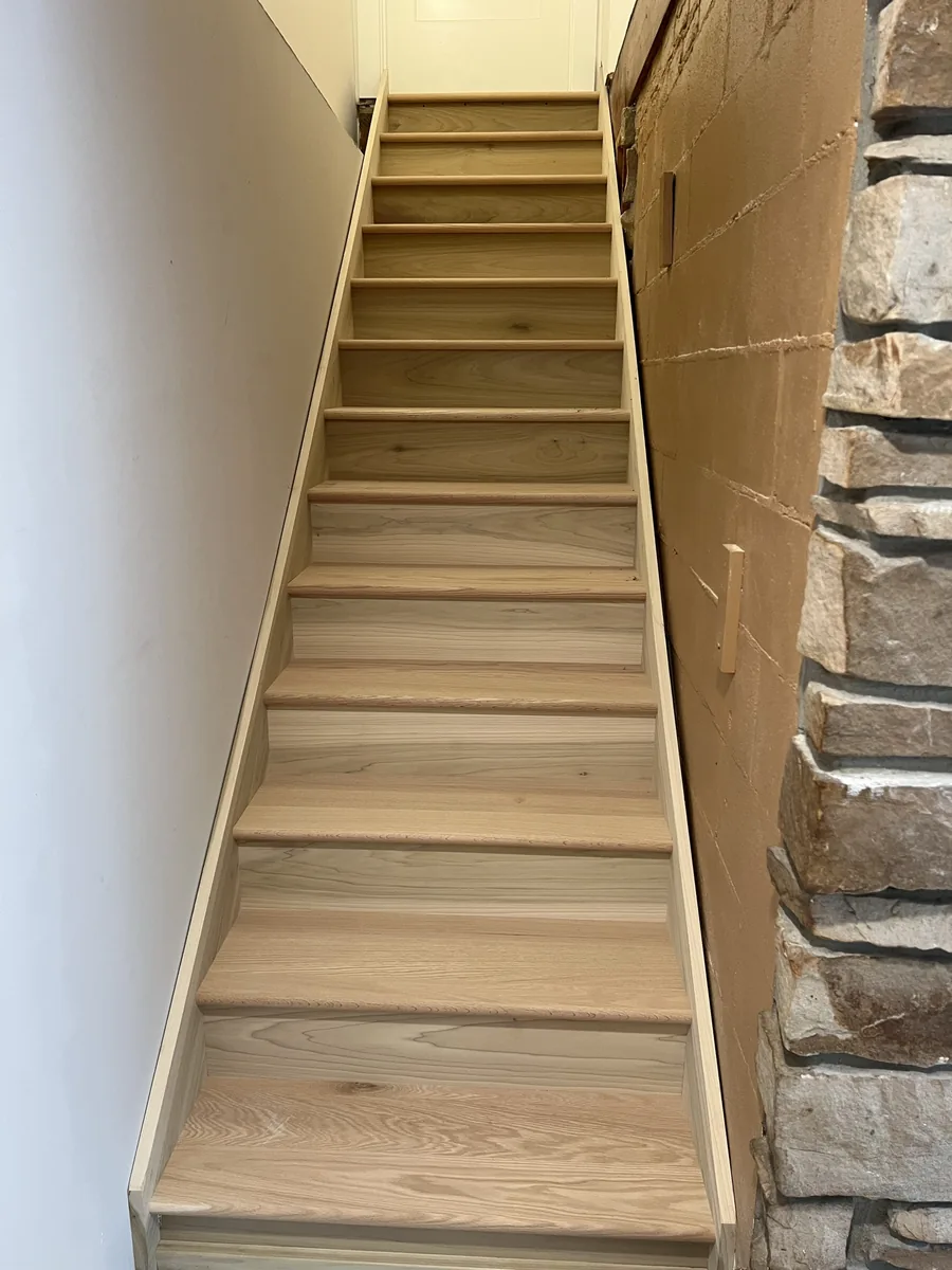 Unfinished wooden stair treads and risers in Pecatonica, IL